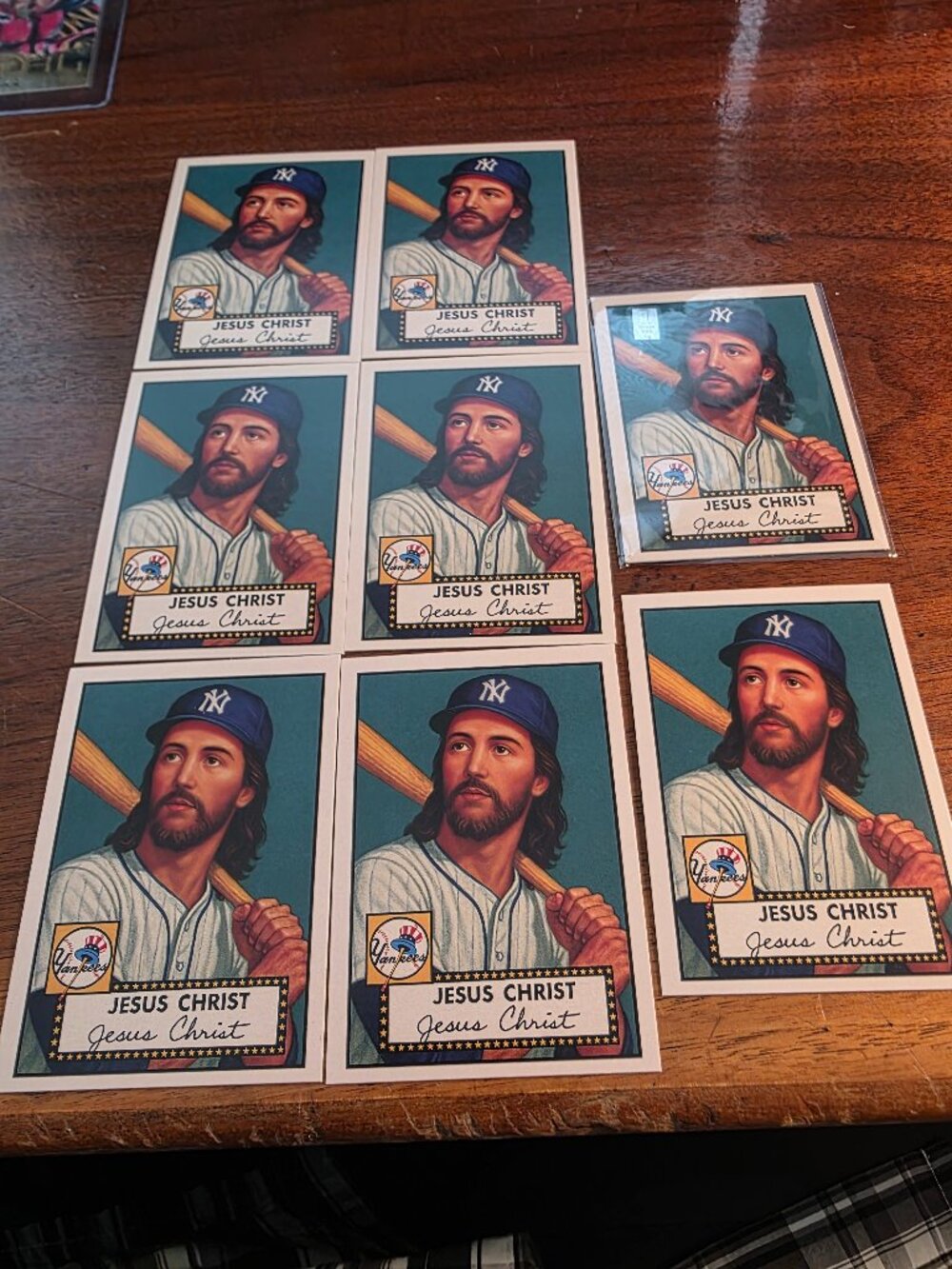 LOT OF 8PCS JESUS CHRIST NOVELTY TRADING CARDS, VERY HOT CARDS